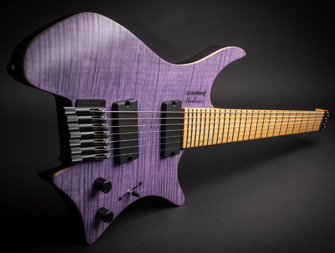 Strandberg Boden Standard Nx 7c Multiscale 2h Ht Mn - Translucent Purple - Multi-scale gitaar - Variation 4