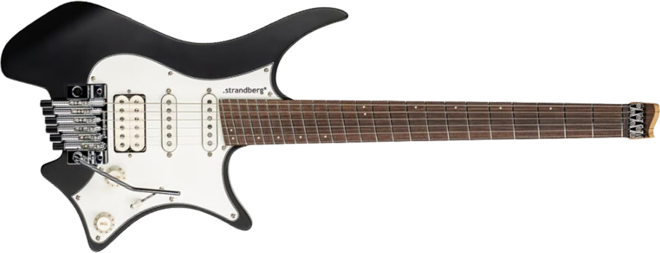 Strandberg Boden Classic Nx 6c Tremolo Multiscale Hss Rw - Black - Multi-scale gitaar - Main picture