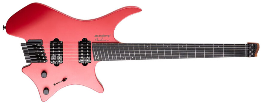 Strandberg Boden Metal Nx 6 2h Ht Ric - Blood Red - Multi-scale gitaar - Main picture