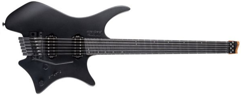 Strandberg Boden Metal Nx 6c Tremolo 2h Trem Ric - Black Granite - Multi-scale gitaar - Main picture