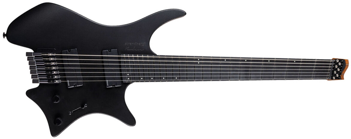 Strandberg Boden Metal Nx 7c Multiscale 2h Fishman Fluence Modern Ht Ric - Black Granite - Multi-scale gitaar - Main picture