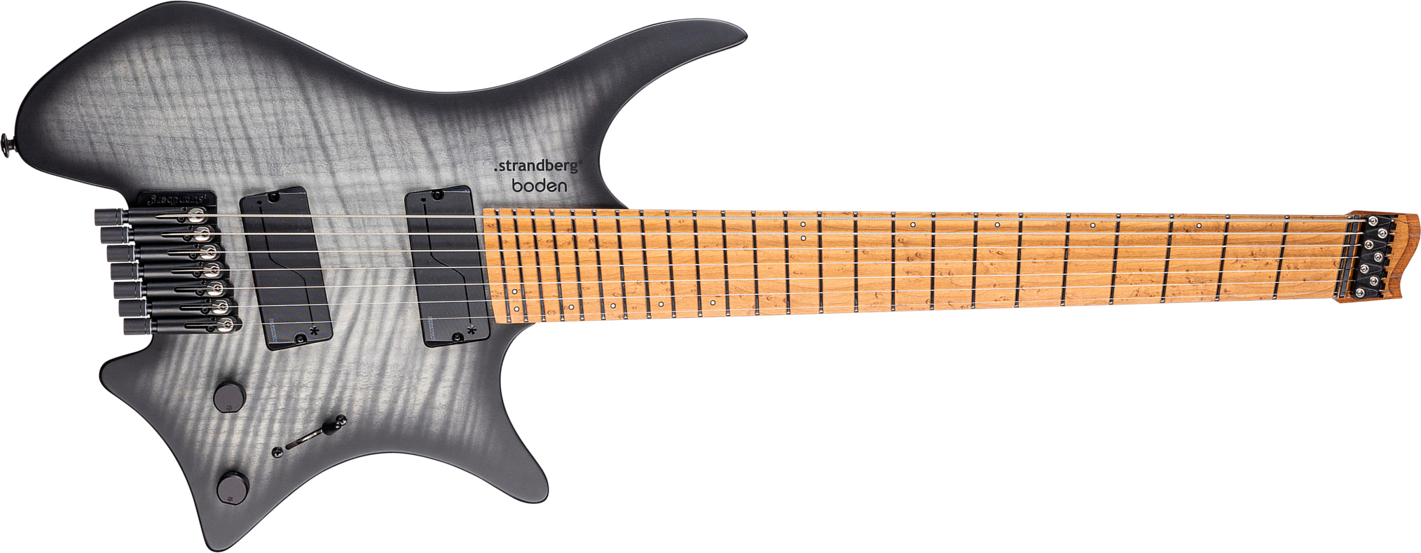 Strandberg Boden Original N2.7 7c 2h Fishman Fluence Ht Mn - Black Denim Burst Satin - Multi-scale gitaar - Main picture