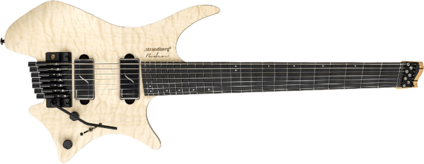 Strandberg Boden Prog Nx 7c Multiscale 2h Fishman Fluence Modern Trem Mn - Natural Quilt - Multi-scale gitaar - Main picture