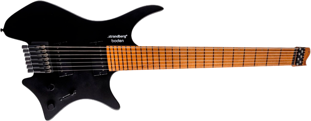 Strandberg Boden Standard N2.7 7c Multiscale 2h Seymour Duncan Ht Mn - Black Satin Metallic - Multi-scale gitaar - Main picture