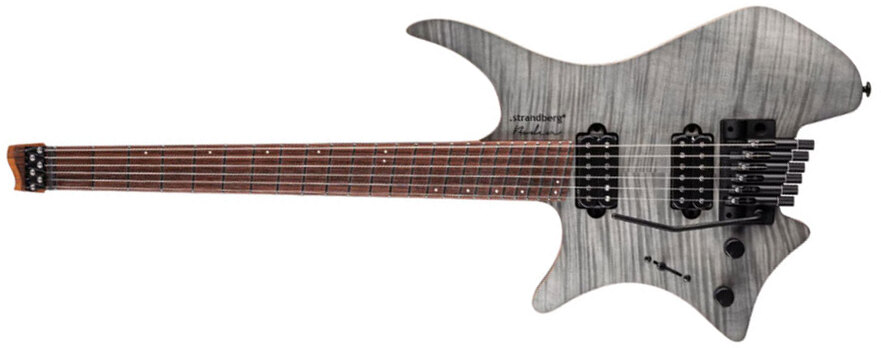 Strandberg Boden Standard Nx 6 Tremolo Lh Gaucher Multiscale 2h Trem Rw - Charcoal - Multi-scale gitaar - Main picture