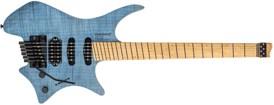 Strandberg Boden Standard Nx 6c Tremolo Multiscale Hss Mn - Translucent Blue - Multi-scale gitaar - Main picture