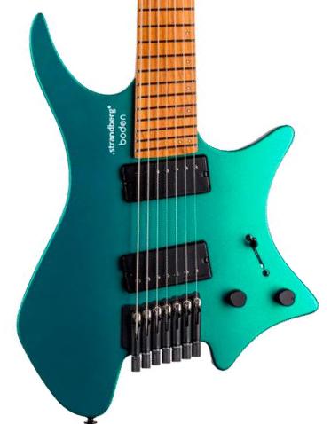 Multi-scale gitaar Strandberg Boden Standard N2.7 7-String - Transformative teal metallic