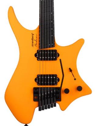 Multi-scale gitaar Strandberg Boden Standard NX 6 Tremolo - Neon orange satin