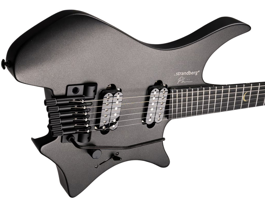 Strandberg Plini Edition Boden Nx6 Neck-thru Signature Multiscale 2h Trem Ric - Black - Kenmerkende elektrische gitaar - Variation 3