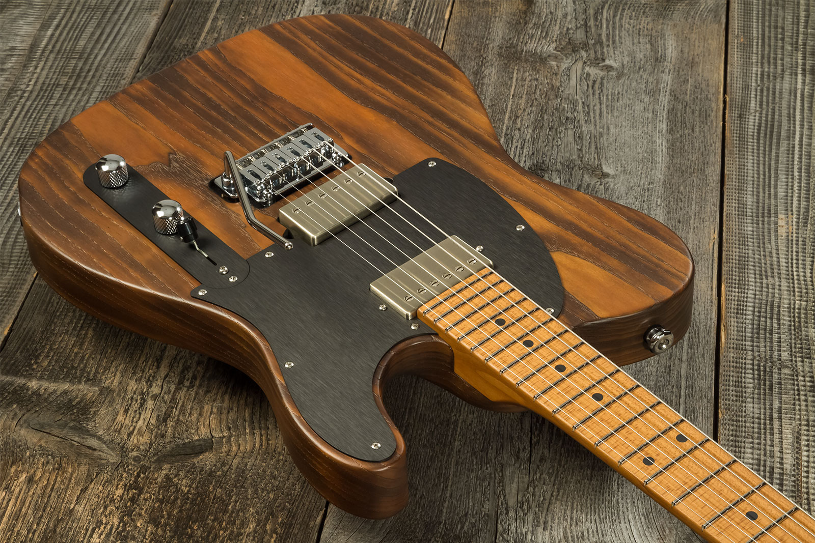 Suhr Andy Wood Modern T 01-sig-0033 Usa Signature 2h Trem Mn #72794 - Whiskey Barrel - Televorm elektrische gitaar - Variation 2