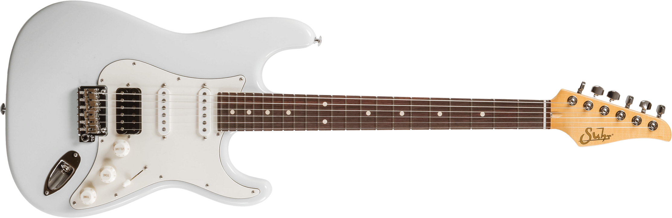 Suhr Classic S 01-cls-0009 Hss Trem Rw - Olympic White - Elektrische gitaar in Str-vorm - Main picture