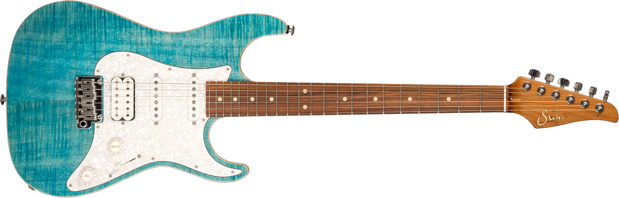 Suhr Standard Plus 01-stp-0042 Usa Hss Trem Pf #75671 - Bahama Blue - Elektrische gitaar in Str-vorm - Main picture