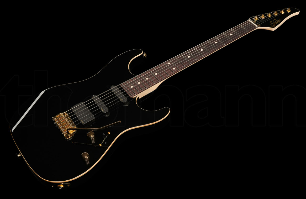 Suhr Standard Legacy 01-ltd-0032 Hss Emg Fr Rw - Black - Elektrische gitaar in Str-vorm - Variation 1