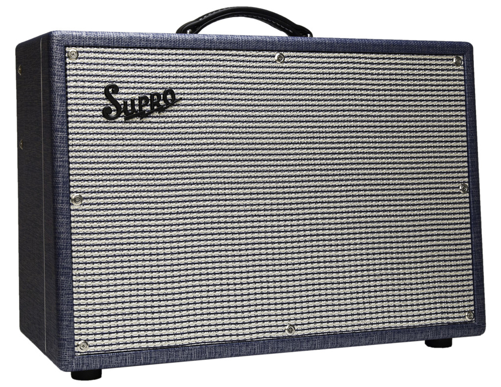Supro 1648rt Saturn Reverb 15w 1x12 Blue Rhino Hide - Combo voor elektrische gitaar - Variation 1