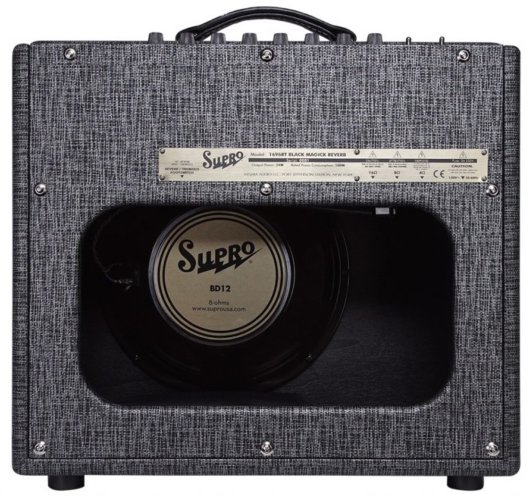 Supro 1696rt Black Magic Reverb Combo Legend 25w 1x12 - Combo voor elektrische gitaar - Variation 1