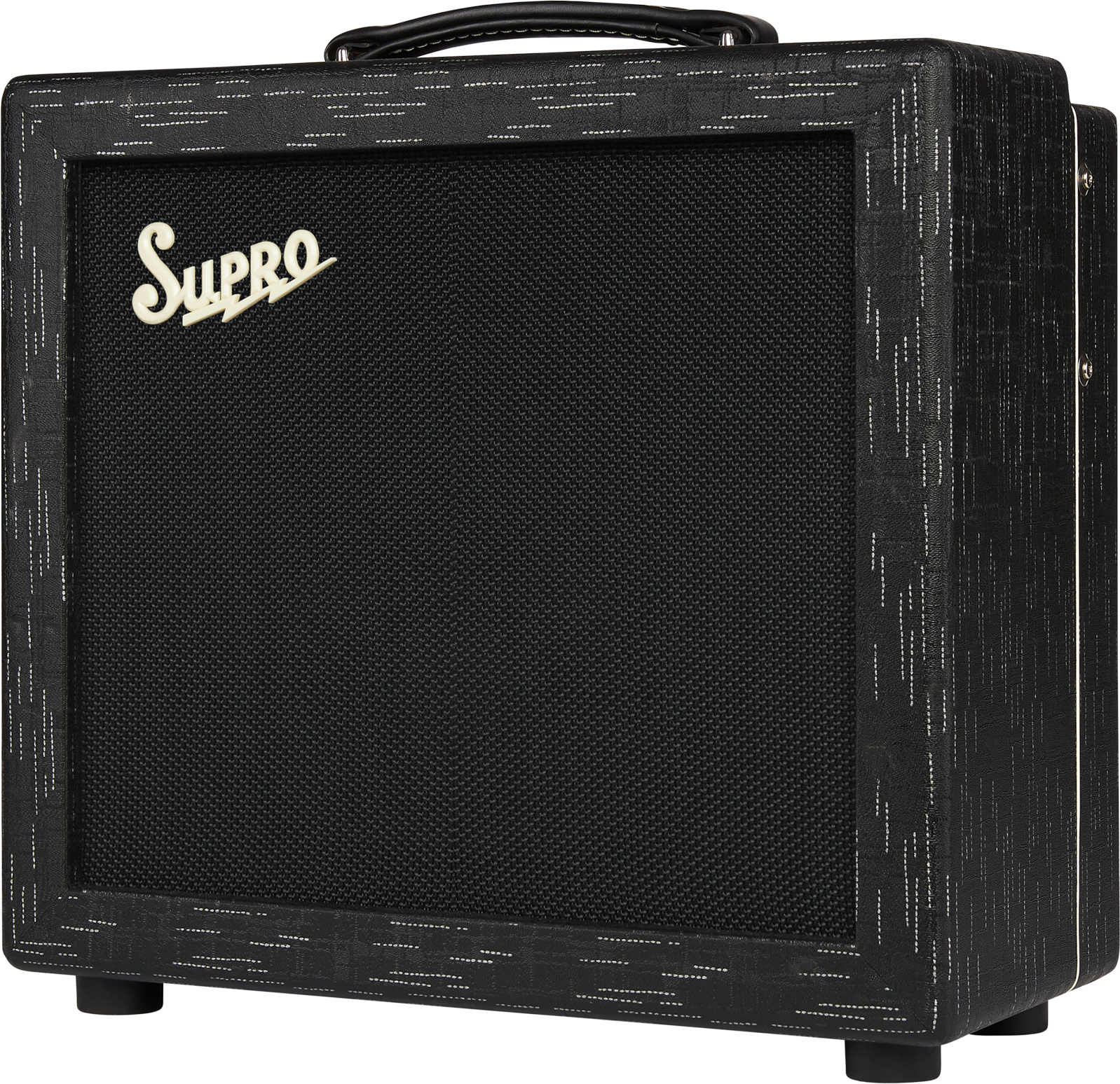 Supro Amulet 1x10 Combo 1/5/10w 1x10 6l6 Black & Black - Combo voor elektrische gitaar - Main picture