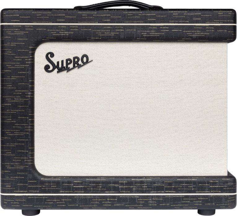 Supro Delegate Custom Black Gold Scandia 1x12 25w - Combo voor elektrische gitaar - Main picture