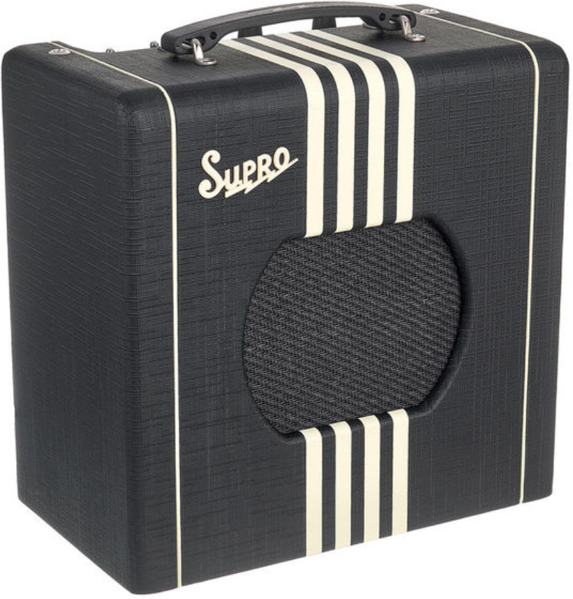 Supro Delta King Combo 8 1w 1x8 Black/cream - Combo voor elektrische gitaar - Main picture