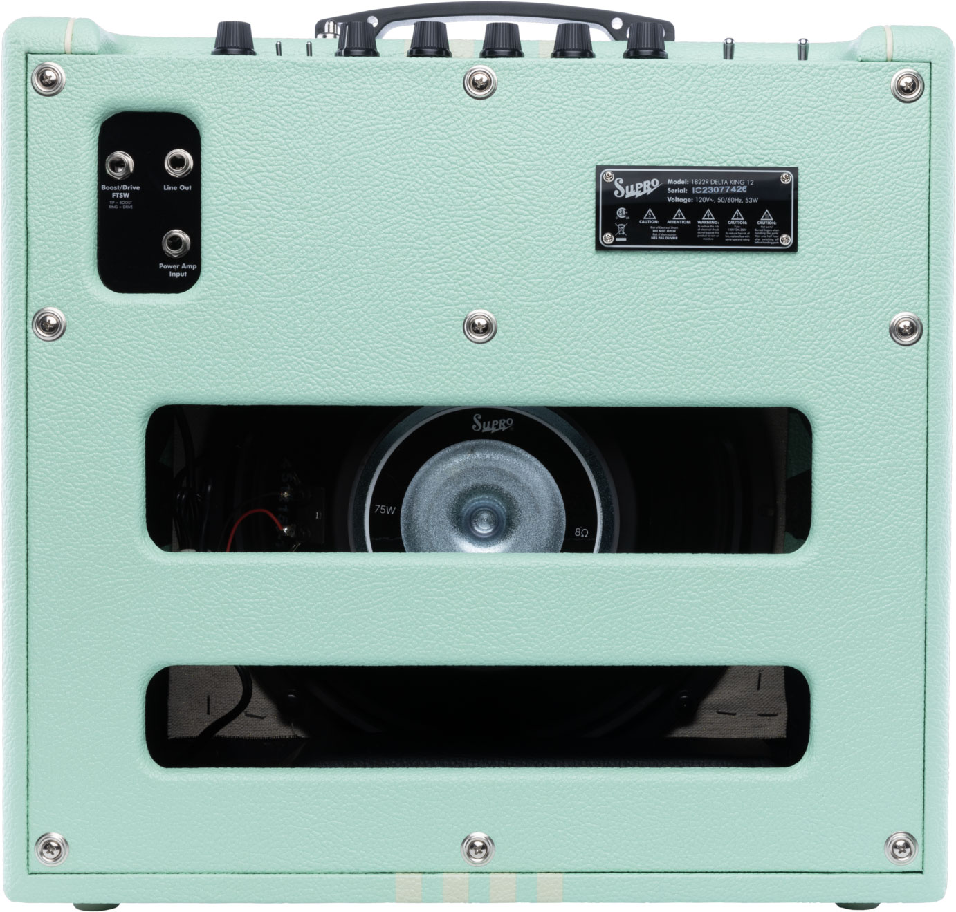 Supro Delta King 12 Combo 15w 1x12 Seafoam Green - Combo voor elektrische gitaar - Variation 1