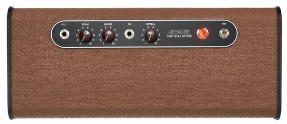Surfy Industries Surfybear Classic Reverb V2 Brown - Reverb/delay/echo effect pedaal - Variation 2