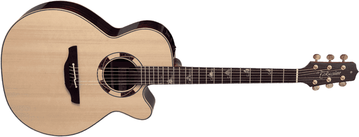 Takamine Dsf48c Nex Jap Epicea Palissandre Eb Ctf2n - Natural - Folk gitaar - Main picture