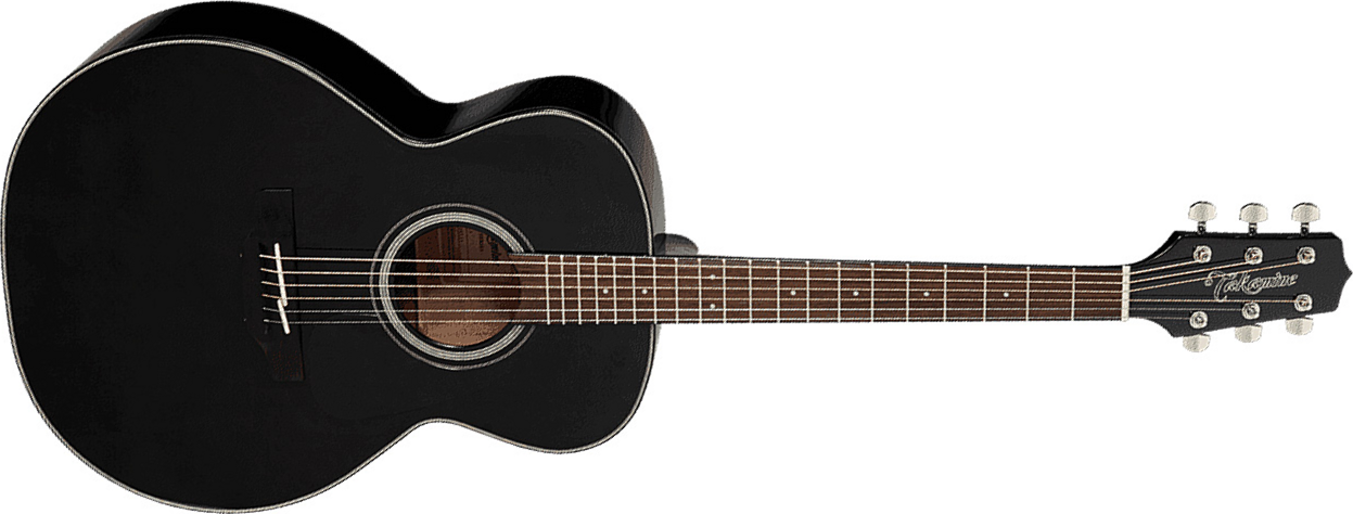 Takamine Gn30-blk Nex Grand Auditorium Epicea Acajou - Black Gloss - Elektro-akoestische gitaar - Main picture