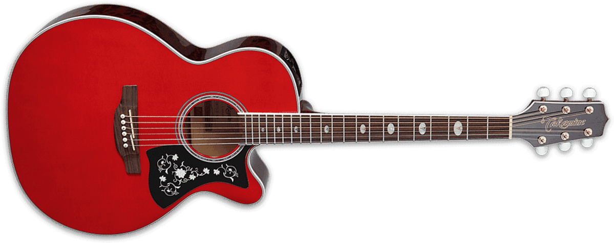 Takamine Gn75ce-wr Nex Mini-jumbo Cw Epicea Erable - Wine Red - Elektro-akoestische gitaar - Main picture