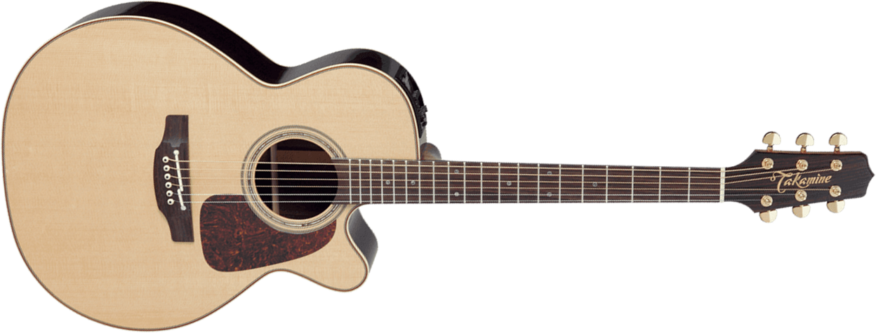 Takamine P5nc Pro Japan Nex Mini Jumbo Cw Epicea Palissandre Ctp3 - Natural Gloss - Elektro-akoestische gitaar - Main picture