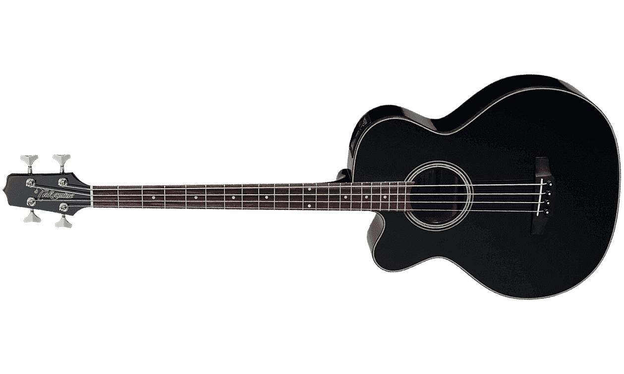 Takamine Gb30celh-blk Cw Gaucher Epicea Acajou 2016 - Black Gloss - Akoestische bas - Variation 1