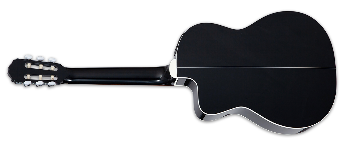 Takamine Gc2ceblk Cw Electro Epicea Sapelle Lau - Black - Klassieke gitaar 4/4 - Variation 1