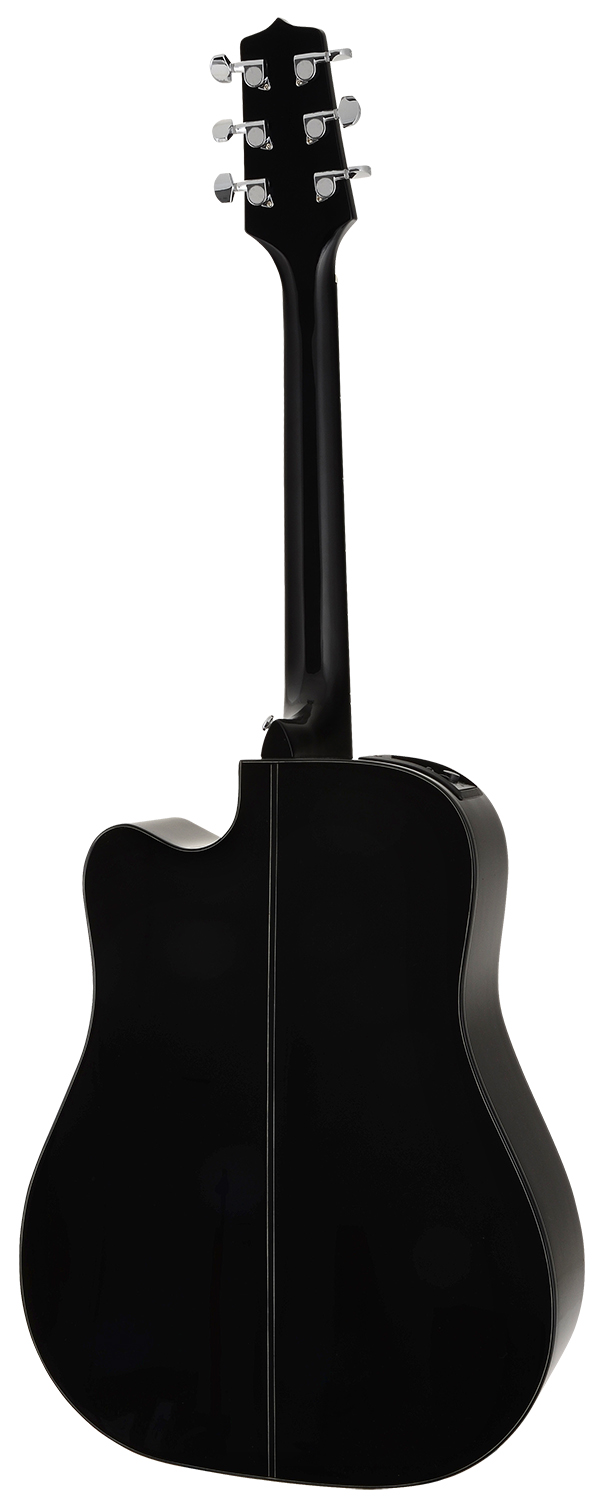 Takamine Gd15ce Blk Dreadnought Cw Epicea Acajou Tp-4t - Black - Folk gitaar - Variation 2