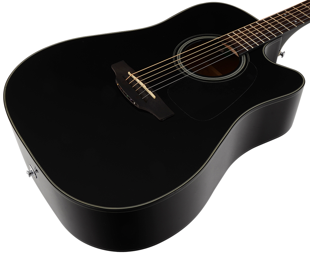 Takamine Gd15ce Blk Dreadnought Cw Epicea Acajou Tp-4t - Black - Folk gitaar - Variation 3