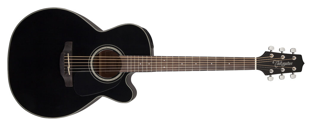 Takamine Gn30ce-blk Auditorium Cw Cw Epicea Acajou Rw - Black Gloss - Elektro-akoestische gitaar - Variation 1