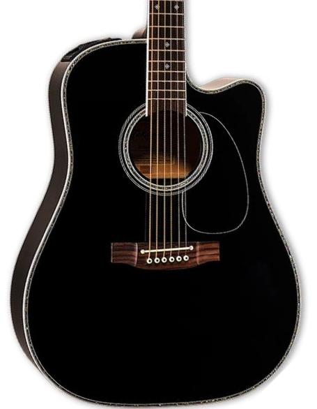 Folk gitaar Takamine EF341DX Japan - Black