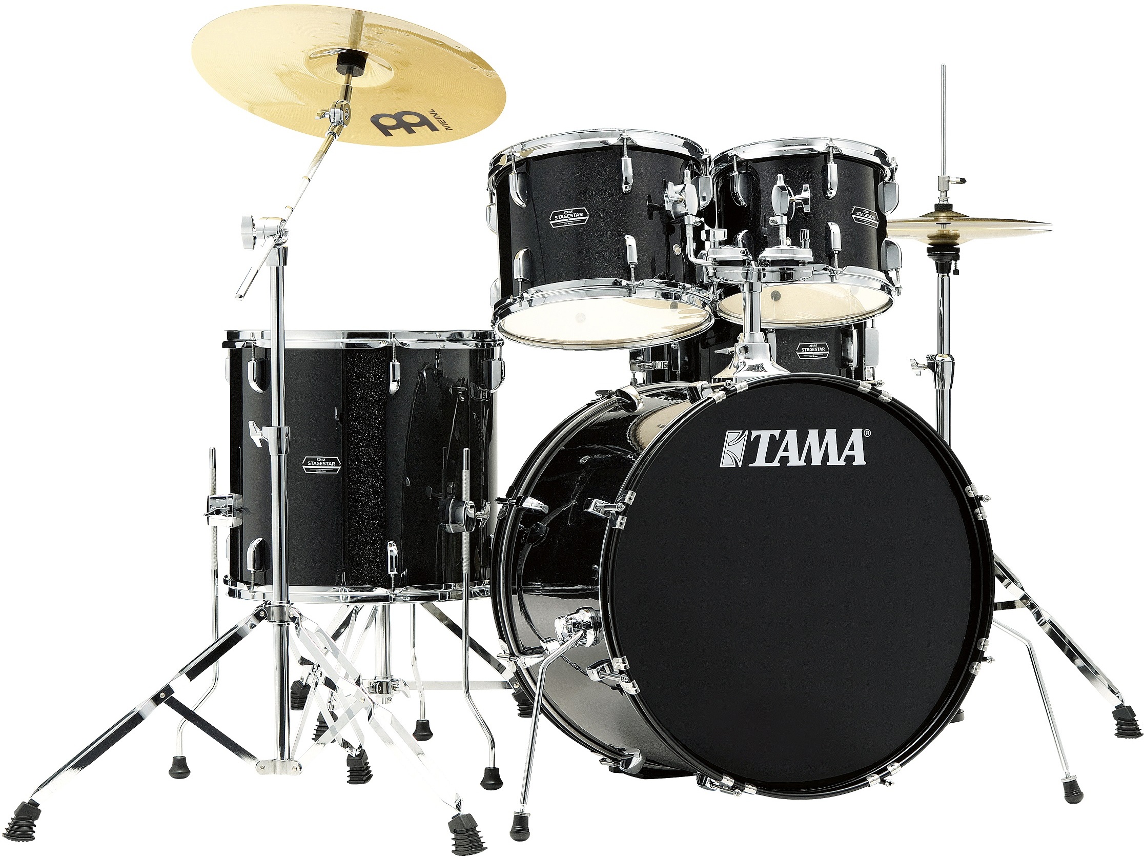 Tama Stagestar St52h5 22 Poplar Kit - 5 FÛts - Black Night Sparkle - Stage drumstel - Main picture