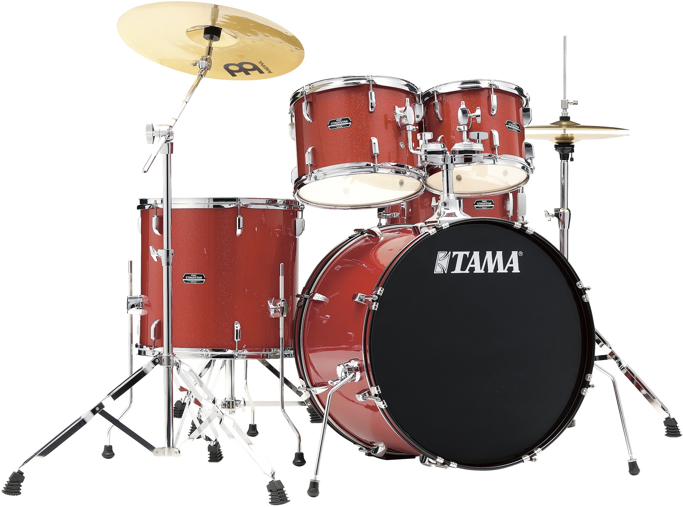 Tama Stagestar St52h5 22 Poplar Kit - Candy Red Sparkle - Stage drumstel - Main picture