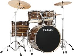 Stage drumstel Tama Imperialstar 22'' - 5 trommels - Coffee teak wrap