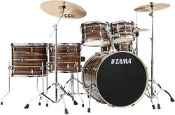 Rock drumstel Tama Imperialstar 22'' - 6 trommels en meer - Coffee teak wrap