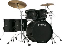 Rock drumstel Tama Starclassic Performer Limited Ed. Blacked Out Black - 5 trommels - Fat black