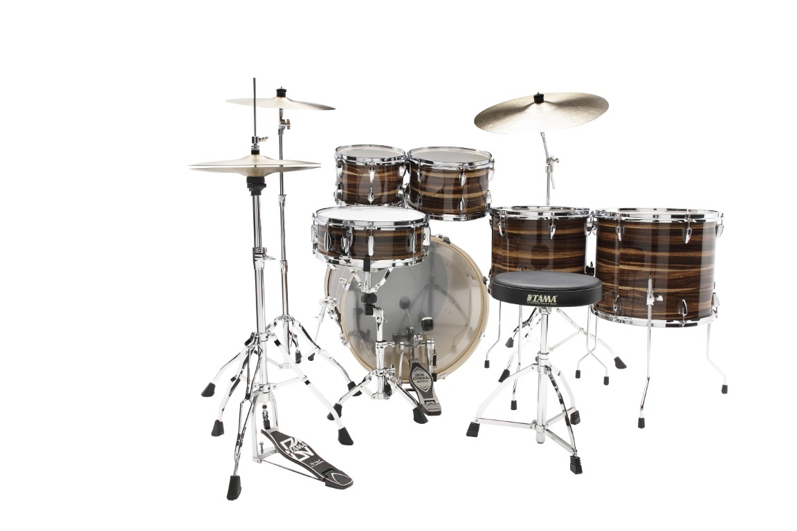 Tama Imperialstar 22'' - 6 FÛts Et + - Coffee Teak Wrap - Rock drumstel - Variation 1