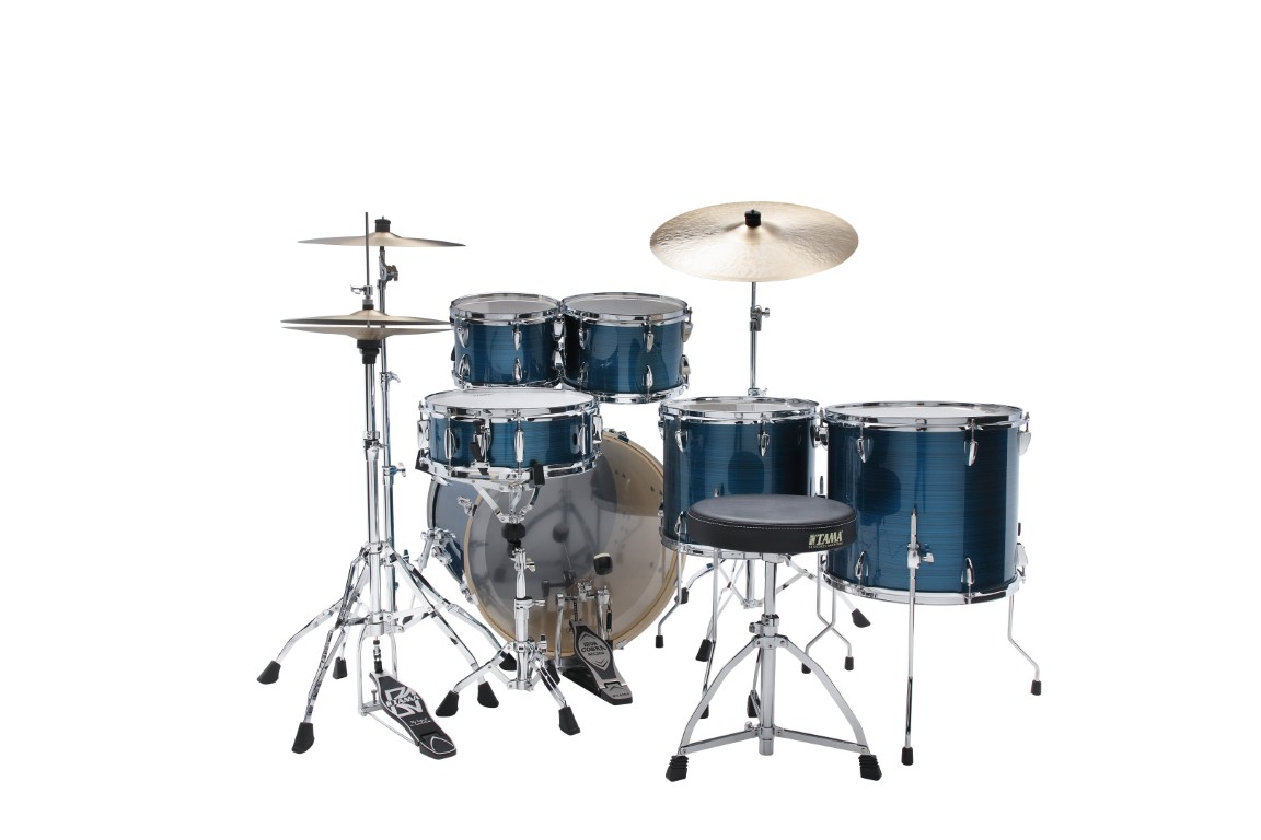 Tama Imperialstar 22'' - 6 FÛts Et + - Hairline Blue - Rock drumstel - Variation 5