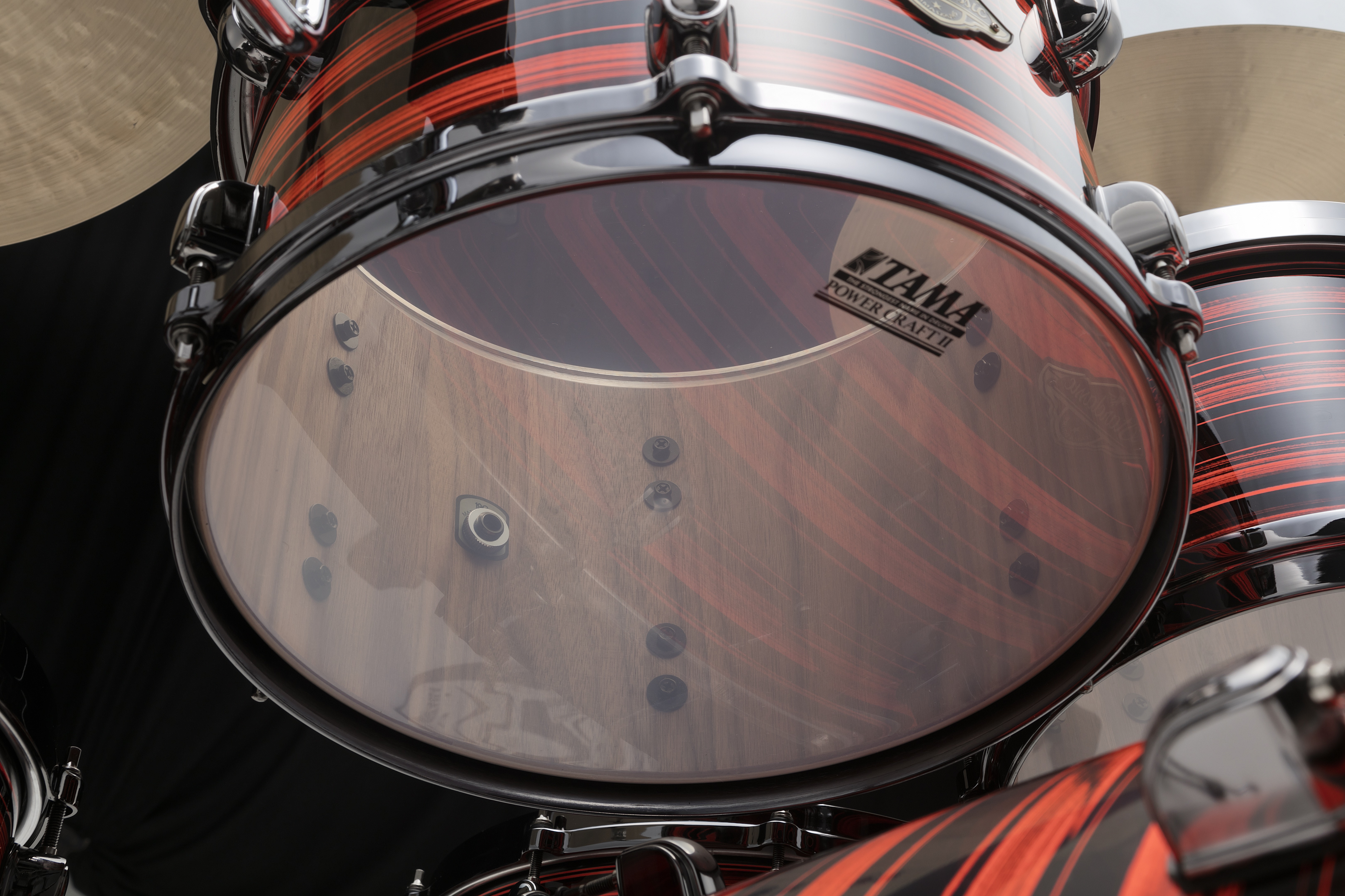Tama Starclassic Kit 5 Futs Walnut Birch - Neon Orange Oyster - Fusion drumstel - Variation 4