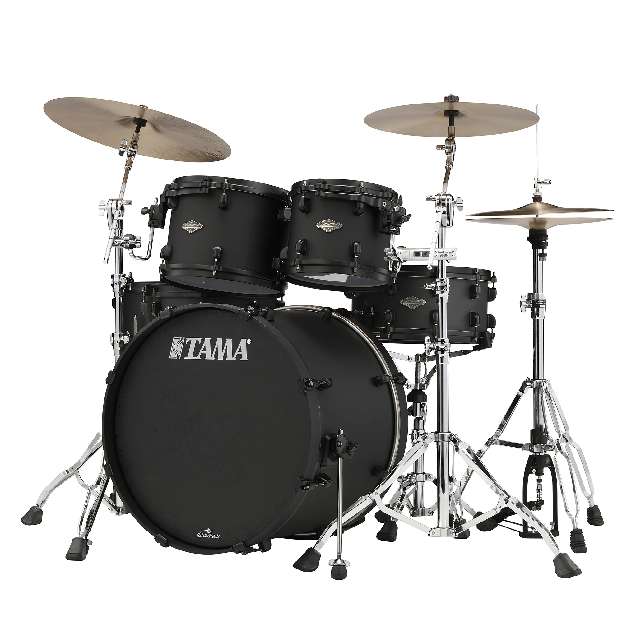 Tama Starclassic Performer Limited Ed. Blacked Out Black - 5 FÛts - Fat Black - Rock drumstel - Variation 2