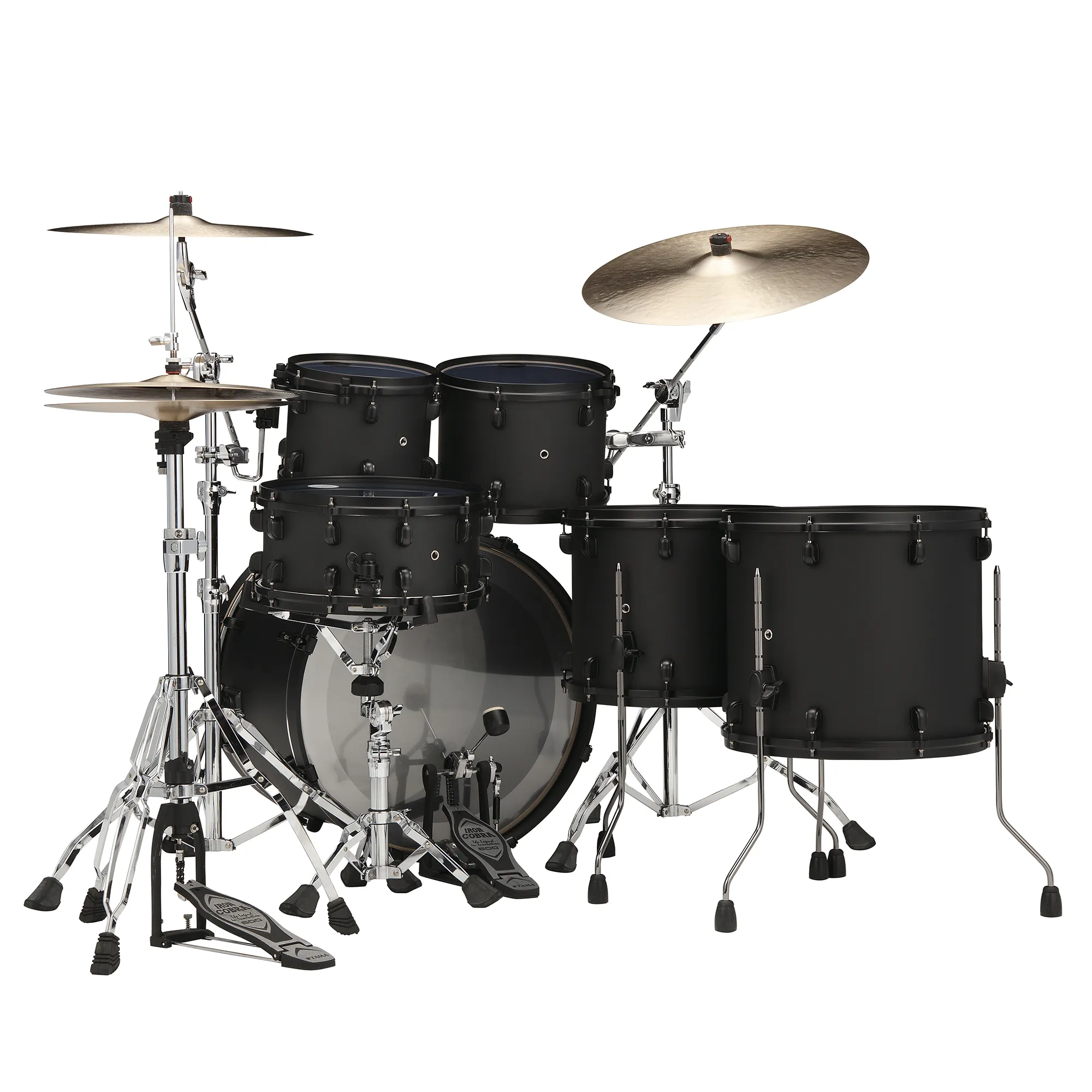 Tama Starclassic Performer Limited Ed. Blacked Out Black - 5 FÛts - Fat Black - Rock drumstel - Variation 1