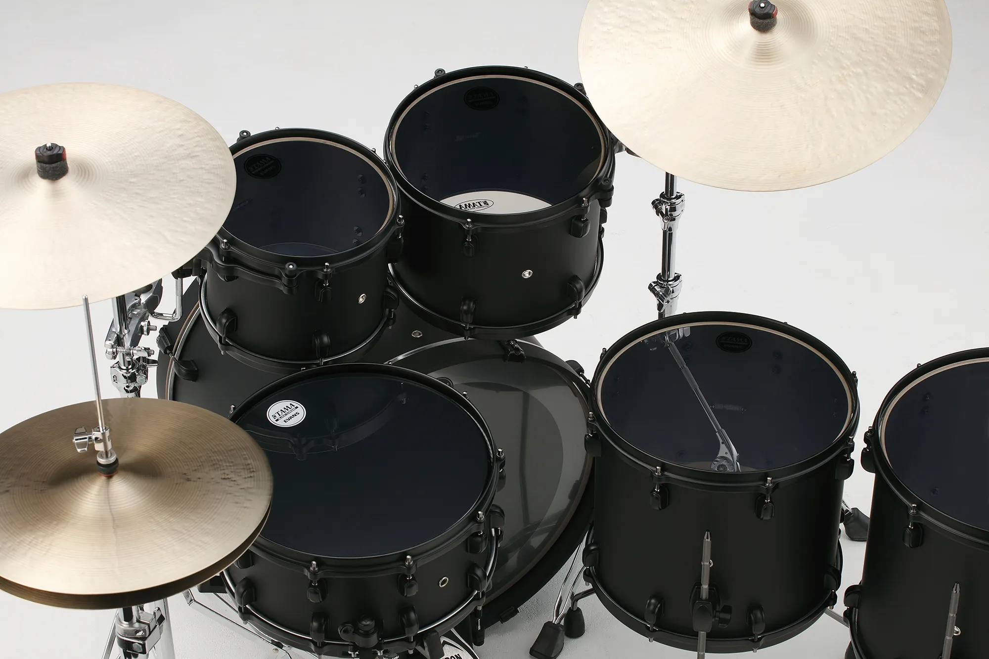 Tama Starclassic Performer Limited Ed. Blacked Out Black - 5 FÛts - Fat Black - Rock drumstel - Variation 4