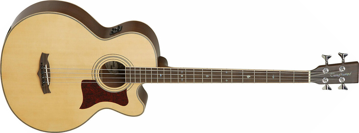 Tanglewood Tw155a Bass Premier Super Jumbo Cw - Natural Satin - Akoestische bas - Main picture