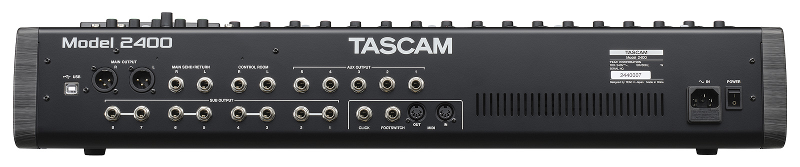 Tascam Model 2400 - Analoge Mengtafel - Variation 6