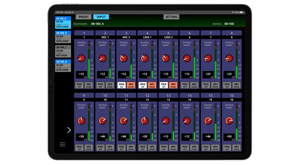 Tascam Sb-16d - Digitale mengtafel - Variation 1