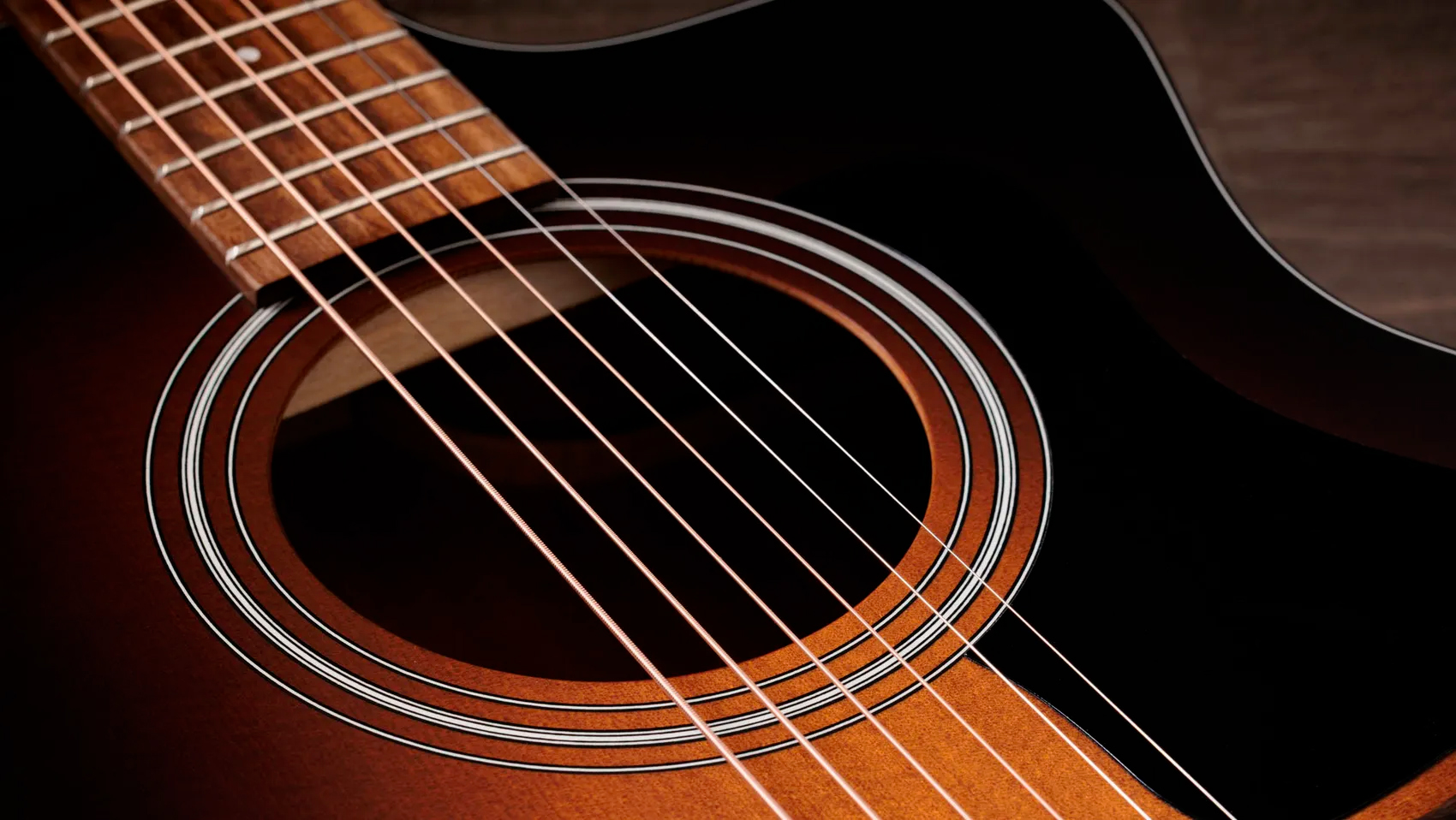 Taylor 114ce Special Edition Grand Auditorium Cw Epicea Sapele Euc Es2 - Dark Tobacco Edgeburst Top - Folk gitaar - Variation 3
