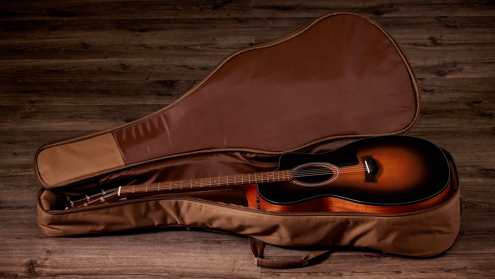 Taylor 114ce Special Edition Grand Auditorium Cw Epicea Sapele Euc Es2 - Dark Tobacco Edgeburst Top - Folk gitaar - Variation 7
